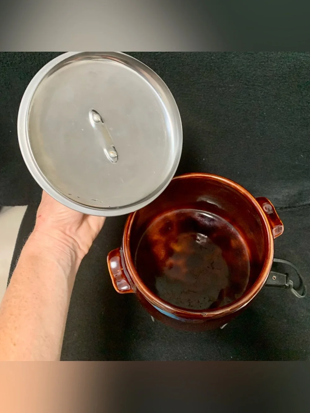 West Bend vintage brown